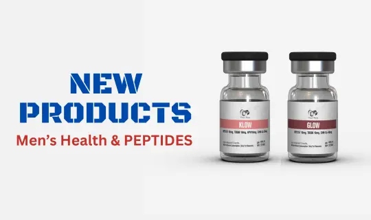 Dragon Pharma Men’s Health – New Products, GLOW & KLOW Peptides, Levitra, Atorvastatin